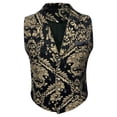 thumbnail image 1 of MYG Mens Waistcoat Formal Gothic Steampunk Decorative Pattern Victorian Cosplay Vest, 1 of 9