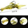 thumbnail image 3 of 30pcs 4cm1.5g Simulation Shrimp Fishing Lure With Hook Luminous Fishing Bait Suitable For Trout Perch, 3 of 7