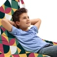 thumbnail image 1 of Geometric Lounger Chair Bag, Illustration of Colorful Circles and Triangles, High Capacity Storage with Handle Container, Lounger Size, Multicolor, by Ambesonne, 1 of 5