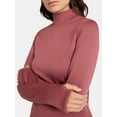 thumbnail image 2 of Ozark Trail Women's Warmest Thermal Long Sleeve Fleece Mockneck Top, Sizes XS-XXL, 2 of 4