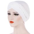 thumbnail image 1 of Bangcool Turban Headwrap Twisted Braid Elastic Beanie Headwrap Hair Loss Cover Sleep Cap, 1 of 2