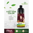 thumbnail image 2 of Herbishh Wine Red Hair Color Shampoo for Gray Hair with Pack 2 Hair colour stain remover, Hair Dye Shampoo 3 in 1, 100% Gray Coverage, Permanent Hair Color for Men & Women, Ammonia-free, 500 ml, 2 of 6
