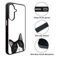 thumbnail image 2 of WIRESTER Shockproof Soft Rubber Cover Case for Samsung Galaxy A17 5G 6.7" 2025, Animal Black White Tuxedo Cat, 2 of 5