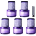 thumbnail image 1 of V11 Filter Replacement compatible Dyson V11 Torque Drive, V11 Animal V11 Complete V11 Extra V15 Detect Submarine Vacuums, Replace Part # 970013-02, 5 Pack Filters and 1 Clean Brush_Special Gift, 1 of 5