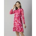 thumbnail image 3 of Moomaya Womens Solid Cuffed Sleeves Dress, Mandarin Collar Mini Dress, 3 of 8