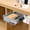 Gray, variant on Under-Desk Storage Rack, Xinsrenus Adhesive Under-Desk Drawer, 8.27x6.89x2.56 Inch ABS Slide-Out Organizer Box Hidden Desk Storage, Green
