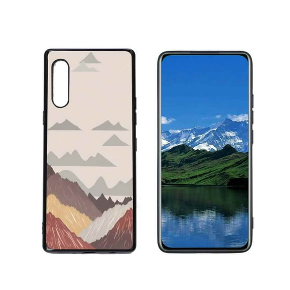 Mountains-241 Phone Case, Degined for LG Velvet 4G Case Men Women, Flexible Silicone Shockproof Case for LG Velvet 4G