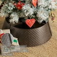 thumbnail image 3 of VHC Brands Lattice Metal Tree Collar Bronze 7.5x24x24, 3 of 4