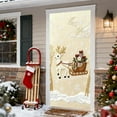thumbnail image 5 of TanSiDing 1pcs Merry Christmas Door Banner Christmas Front Door Cover with Snowflakes and tree for Xmas Winter Seasonal Holiday Party Porch Wall Hanging New Year Entryway Decoration 35.43*70.87in, 5 of 6