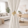 thumbnail image 5 of Set of 2 Metal Wings Curtain Tiebacks – Elegant and Durable Design – Gold, 5 of 7