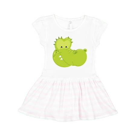 

Inktastic Cute Alligator Head Gift Toddler Girl Dress