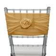 thumbnail image 2 of Your Chair Covers - 5 Pack 6 Ft Chiffon Chiavari Chair Sashes Gold, 2 of 2