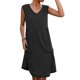 thumbnail image 3 of Vestido corto sin mangas con cuello en V, vestido informal sin mangas, vestido sin mangas con cuello en V, eficiencia óptima, 3 of 5