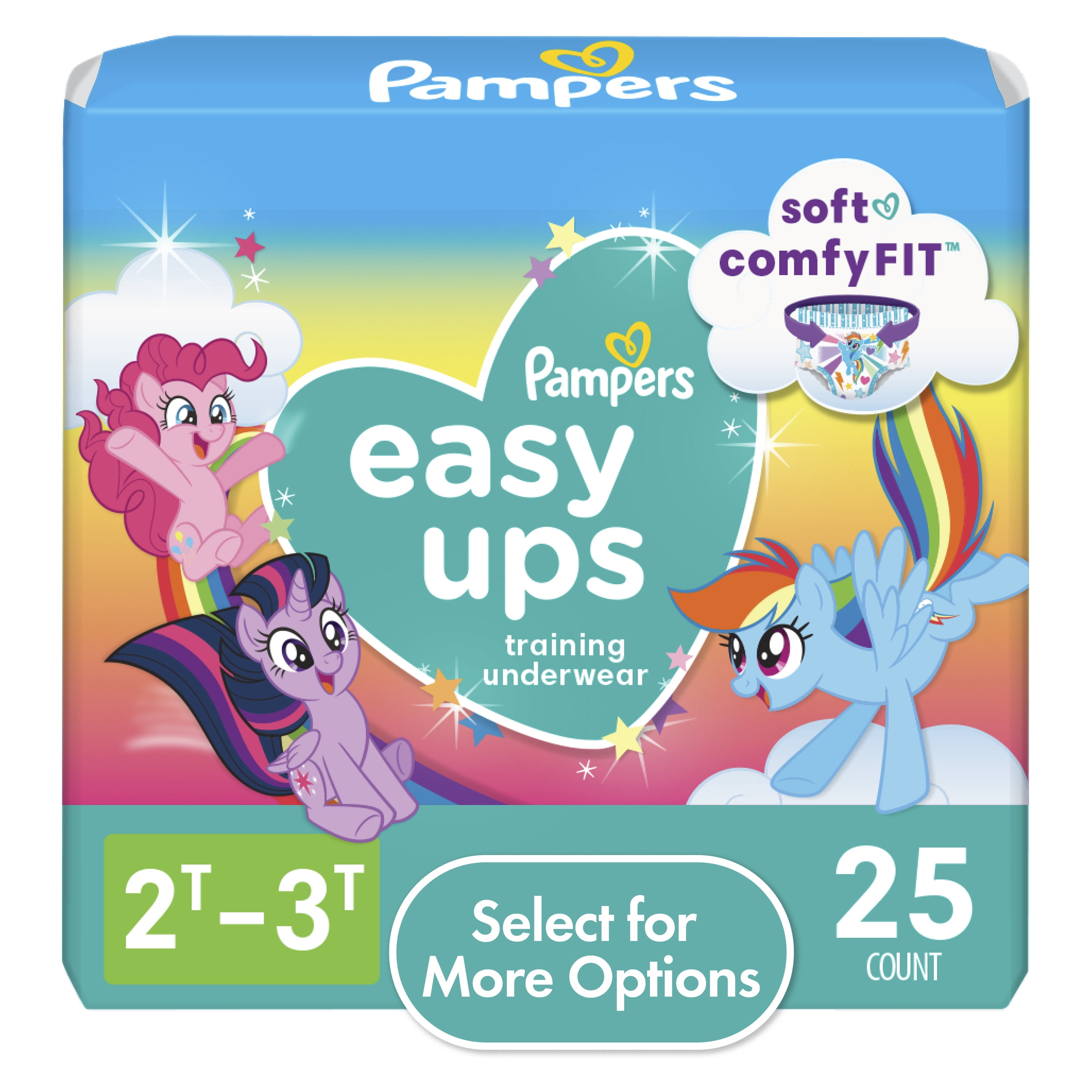 Pampers Easy Ups My Little Pony Training Pants Girls Size 2T3T 25