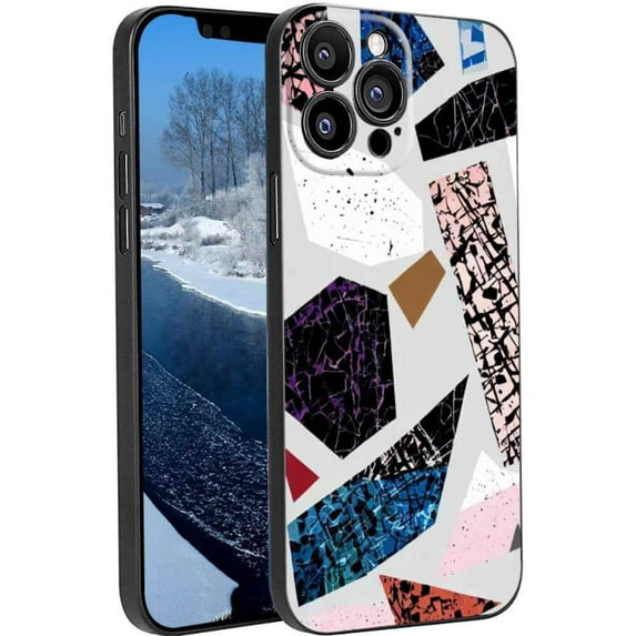 Compatible with iPhone 13 Pro Max Phone Case, Abstraction-7 Case Silicone Protective for Teen Girl Boy Case for iPhone 13 Pro Max