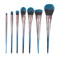 thumbnail image 1 of Juego de brochas de maquillaje NikouMX 7 piezas Azul Negro degradado, 1 of 8