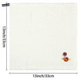 thumbnail image 7 of Unique Bargains 6 Pcs Cotton Washcloths Cartoon Pattern Face Cloths Beige, 7 of 7