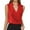 Red, variant on MIXUE Womens Summer Tops Solid Color Casual V Neck Sleeveless Vest Tank Pullover Tshirts Outwear,Red,XL