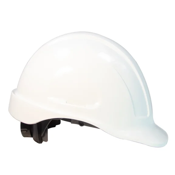 White Hard Hat Jorestech Adjustable Ratchet Suspension Safety Cap Style