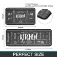 thumbnail image 7 of Set Of 2 Farmhouse Kitchen Rugs with Fork and Spoon, 'Eat' and 'Live' Text, Anti-Fatigue, Non-Skid, Waterproof, Sizes 17x30 and 17x47 Inches., 7 of 7