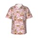 thumbnail image 1 of Fotbe Gingerbread Houses Pink Wonderland Camisa Hawaiana para Hombre Unisex – Camisa Casual de Verano con Botones de Manga Corta de Algodón y Lino,X-Large, 1 of 7