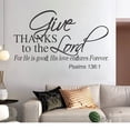 thumbnail image 2 of Adhesivo de pared Give Thanks to the Lord Religious Psalm 136:1, 2 of 4
