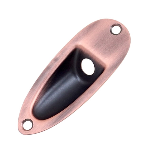 Metal Input Jack Socket Plate Guitarra Pickup With 2pcs Screws Good Quality Jack Plate For Strat Style Electric Guitars
