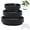 Black, variant on topjuju 15 Pcs Large Plant Saucers, 10/12/14 inches Plastic Plant Trays to Catch Water, Extra Large Plant Saucer with Labels, Heavy Duty Plant Drip Trays for Plant Pots Indoors Outdoors