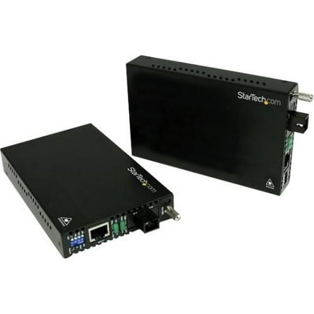 StarTech.com 10/100 Mbps Ethernet Single Mode WDM Fiber Media Converter Kit SC 20km StarTech.com 10/100 Mbps Ethernet Single Mode WDM Fiber Media Converter Kit SC 20km