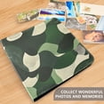 thumbnail image 4 of FORMRS 3 Ring Photo Album 4"x6" Self Adhesive Large Capacity PU Leather Cover, Black Abstract, 4 of 8