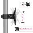 thumbnail image 3 of Duronic VESA Head DM15 DM25 | Universal Mounting Head to Use with Any Duronic Desk Mount Pole | Bracket for PC Computer Screen | Rotates 360, Tilts +45/-45 | Fits VESA 75/100, 3 of 4