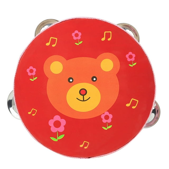 EeaseCA Ensemble de Jouets d'Instruments de Musique pour Enfants Tambour Double Face Jouet Tambour à Frapper à la Main