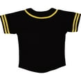 thumbnail image 2 of DIGITMON Kids Baseball Jersey Button Down Premium Two-Striped Sleeve T Shirts Uniform Black Yellow for 14y Teenagers, 2 of 4