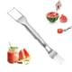thumbnail image 1 of Xihbxyly Cortador de Sandía Plegable, Rebanador Multifuncional de Acero Inoxidable, Tenedor de Fruta de Fácil Agarre, Diseño Portátil para Picnics Al Aire Libre, Reuniones Familiares, Disfrute de Fru, 1 of 7
