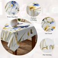 thumbnail image 5 of Butterflies Floral Table Cloth Waterproof Tablecloths, Country Plants Wildflower Leaves Tablecloth Dining Table Cover for Kitchen Party Tabletop Outdoor, Rectangle Tablecloth 60x84 Inch, 5 of 9