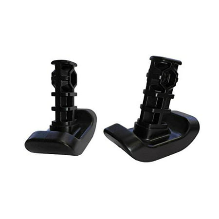 stander replacement ski glides - for the ez fold n' go walker and able life space saver walker, durable plastic - 2 count,