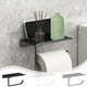 thumbnail image 1 of Portarrollos de papel higiénico, caja para pañuelos, diseño sin perforaciones, para pared, para el hogar o el baño, organizador de rollos de papel, portarollos decorativo. Blaxill, 1 of 8