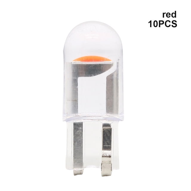 Kenally 10 Uds T10 168 192 2825 COB LED coche cuña estacionamiento luz lateral puerta bombilla instrumento lámpara Auto matrícula luces Bombillas para automóviles Rojo 10 piezas Kenally VI000621-09