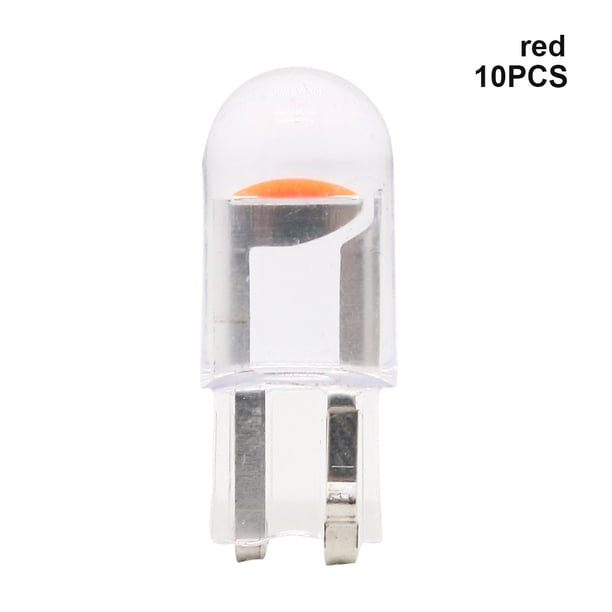 Kenally 10 Uds T10 168 192 2825 COB LED coche cuña estacionamiento luz lateral puerta bombilla instrumento lámpara Auto matrícula luces Bombillas para automóviles Rojo 10 piezas Kenally VI000621-09