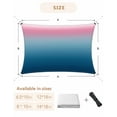 thumbnail image 6 of Sun Shade Sail 8x10Ft Pink Navy Blue Stripe Gradient Uv Block Sunshade Canopy Outdoor Shade Cover Rectangle Shade Cloth For Patio Garden Yard Deck Pergola, 6 of 6