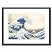 thumbnail image 3 of Impression d'Art Mural Encadrée Kanagawa Grande Vague Hokusai, 3 of 5