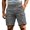 Gray #33, variant on KDDYLITQ Capri Shorts for Men Drawstring Waist Stretch Quick Dry Solid Gym Shorts Summer Work Outdoor Travel Athletic Shorts with Zipper Pockets Red 2XL