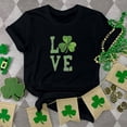 thumbnail image 1 of T-shirt de la Saint-Patrick pour Femme, Mode, Col Rond, Imprimé, Manches Courtes, T-shirt Décontracté Ample, Hauts, T-Shirts de la Saint-Patrick pour Femmes, 1 of 6