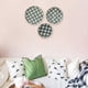 thumbnail image 3 of Cesta de pared colgante hecha a mano, 3 uds., bandejas decorativas colgantes tejidas de bambú redondas, plato para sala de estar y dormitorio esquí esquí Gafas de esquí, 3 of 5