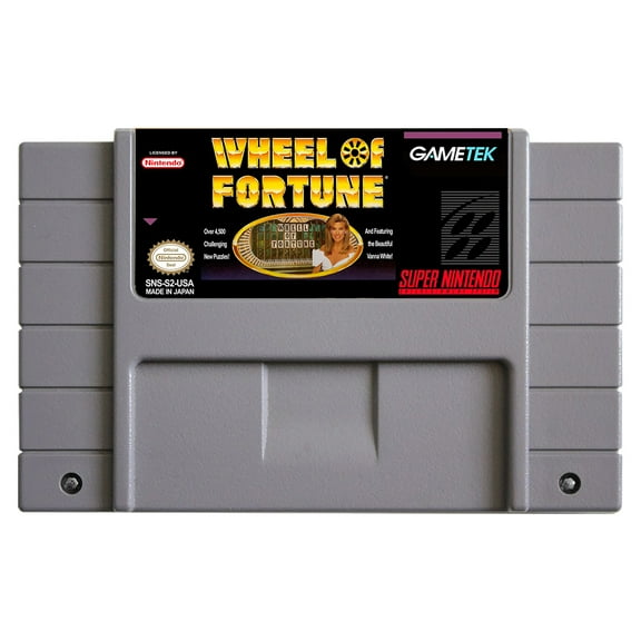 SNES Games Cartridge Wheel of Fortune