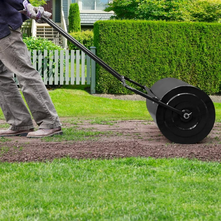 Winado 19.5in Lawn Roller Iron Cylindrical Garden North America