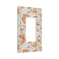 thumbnail image 2 of Kll Retro Floral Butterfly Wall Plate,Gloss Finish,Standard Size 1 - 5" X 3", Polycarbonate Thermoplastic,Electric Receptacle Plug Covers, 2 of 8