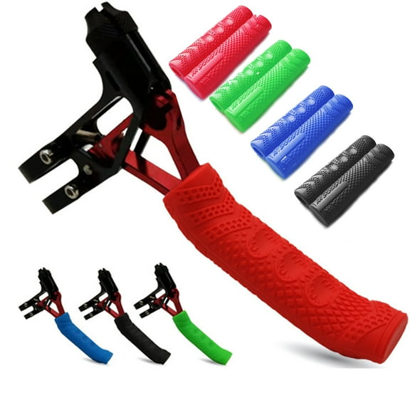 Visland Bike Handlebar Cover, 2pcs Waterproof, Durable And Anti-slip Silicone Mountain Bike Bicycle Brake Handlebar Protective Cover