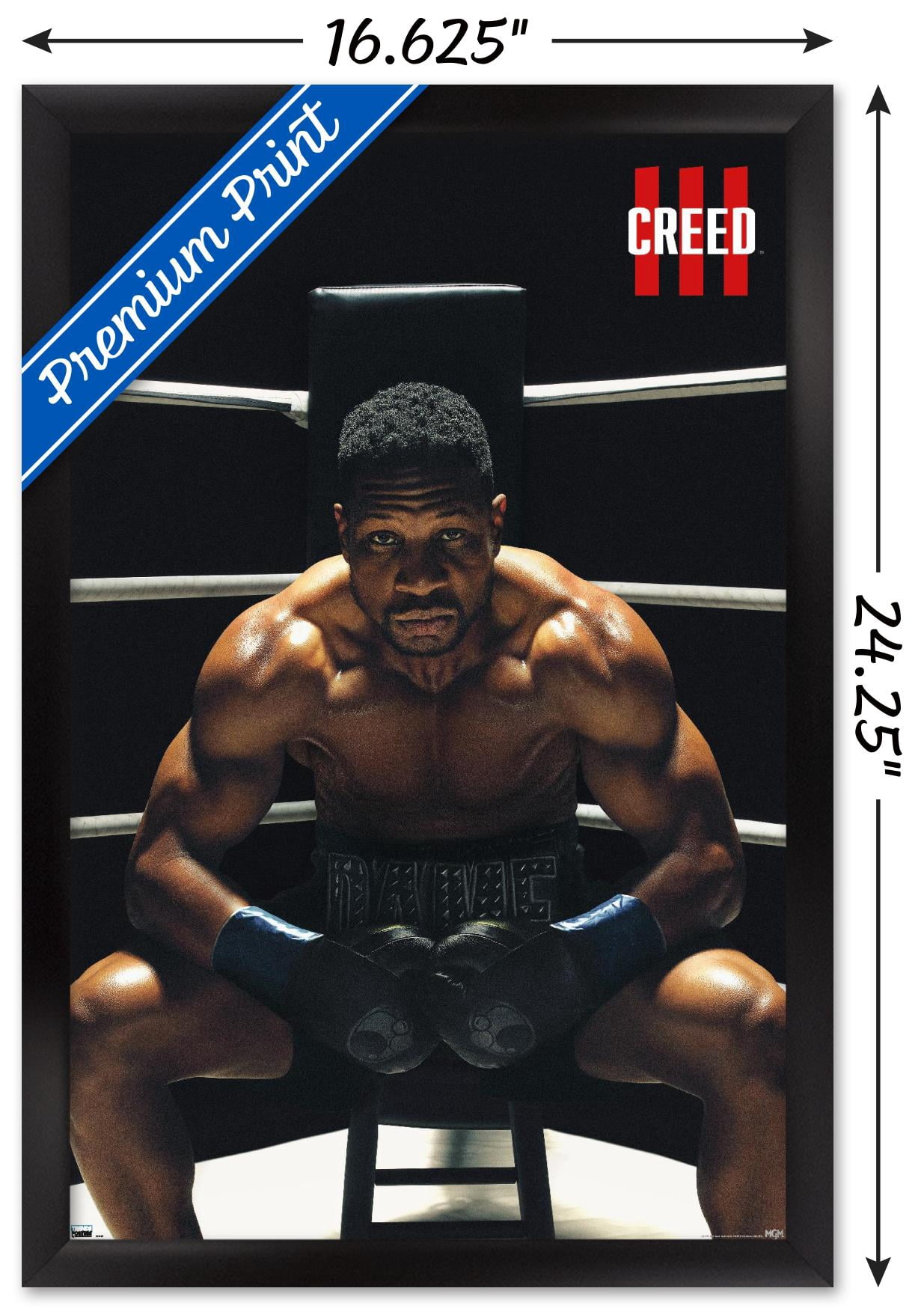 Creed III - Damian One Sheet Wall Poster, 14.725" x 22.375" Framed