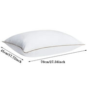 Bedding Bed Pillows for Sleeping Goose Feather Down Pillows with Breathable Downproof Cover Hotel Standard 20 Inches Comfort and Support